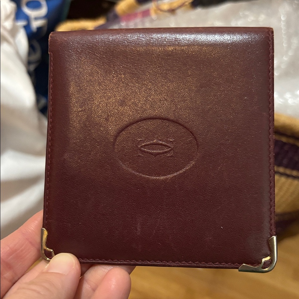 Cartier Burgundy Leather Billfold - Picture 3 of 7